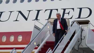 Trump spent about 70 hours on Air Force One in October, with Mike Tyson, Floyd Mayweather and Evander Holyfield among famous guests on separate election trips