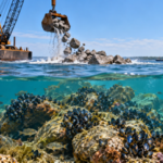 In 2018, Delaware turned nearly 990,000 tons of rock excavated from a shipping channel into artificial reefs, creating habitats for blue mussels and fish |