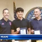 Miami high school senior chased a thief after hearing a woman scream; despite being pepper-sprayed, he tackled and restrained the suspect; police have now honoured him with the title ‘Spider-Man of Brickell’
