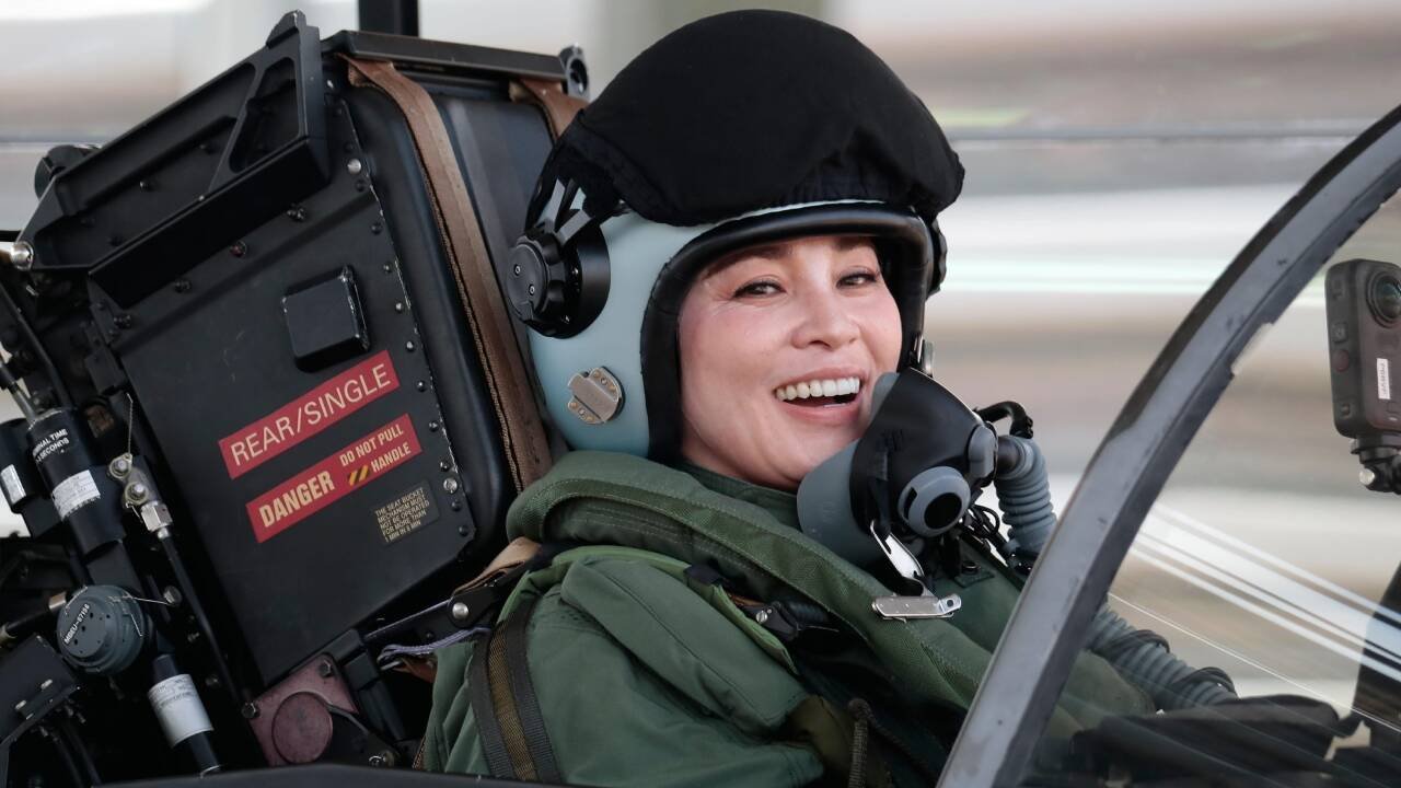 Thailand’s viral Queen Suthida takes the pilot’s seat again on Japan trip