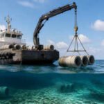 Nearly 200 unwanted concrete pipes and culverts were lowered into the Atlantic off Jacksonville in 2026; instead of being dumped on land, the pieces now form a new fish habitat roughly 90 feet below the water