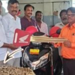 Telangana man saves every Rs 10 coin for 3 years, buys scooter worth Rs 1.23 lakh; showroom staff take 2 hours to count them