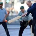 Ajinkya Rahane, Ganguly play tennis-ball cricket with Britain's Prince WIlliam outside Buckingham Palace | Cricket News