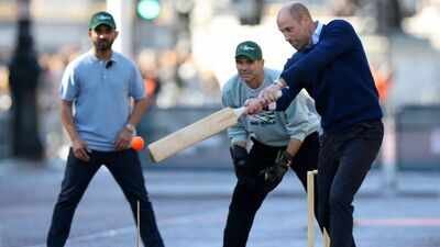 Ajinkya Rahane, Ganguly play tennis-ball cricket with Britain's Prince WIlliam outside Buckingham Palace | Cricket News