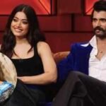Rashmika Mandanna: ‘I am not comfortable with exposing or skin show’: Rashmika Mandanna opens up on Janhvi Kapoor’s ‘Peddi’ objectification controversy as Vijay Deverakonda says, ‘it is okay to put your foot down and say no’ on 'Kofee With Karan' 9 | Hindi Movie News
