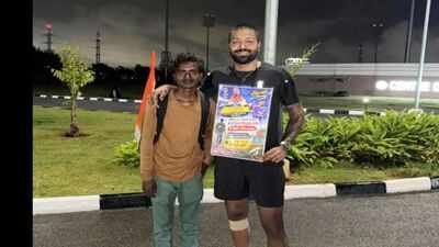 He walked nearly 2,400 km to meet his favourite cricketer, Hardik Pandya: Meet Ravi Kumar Rawat, the fan from Lucknow who turned his dream into reality