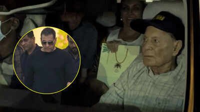 Salim Khan makes a RARE public appearance with Salma Khan at granddaughter Sipaara's first birthday; Salman Khan, Sohail Khan and Arpita Khan Sharma join the celebration | Hindi Movie News