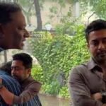 Suriya visits late composer Deva’s house to pay his last respects after missing the funeral due to film shoot - Watch Video | Tamil Movie News