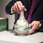 A French family found an 18th-century Chinese vase forgotten in an attic and carried it to Sotheby’s in a shoebox; after experts linked it to the Qianlong court, it sold for €16.18 million
